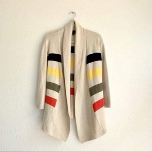 Talbot's Multi-Stripe Blanket Sweater